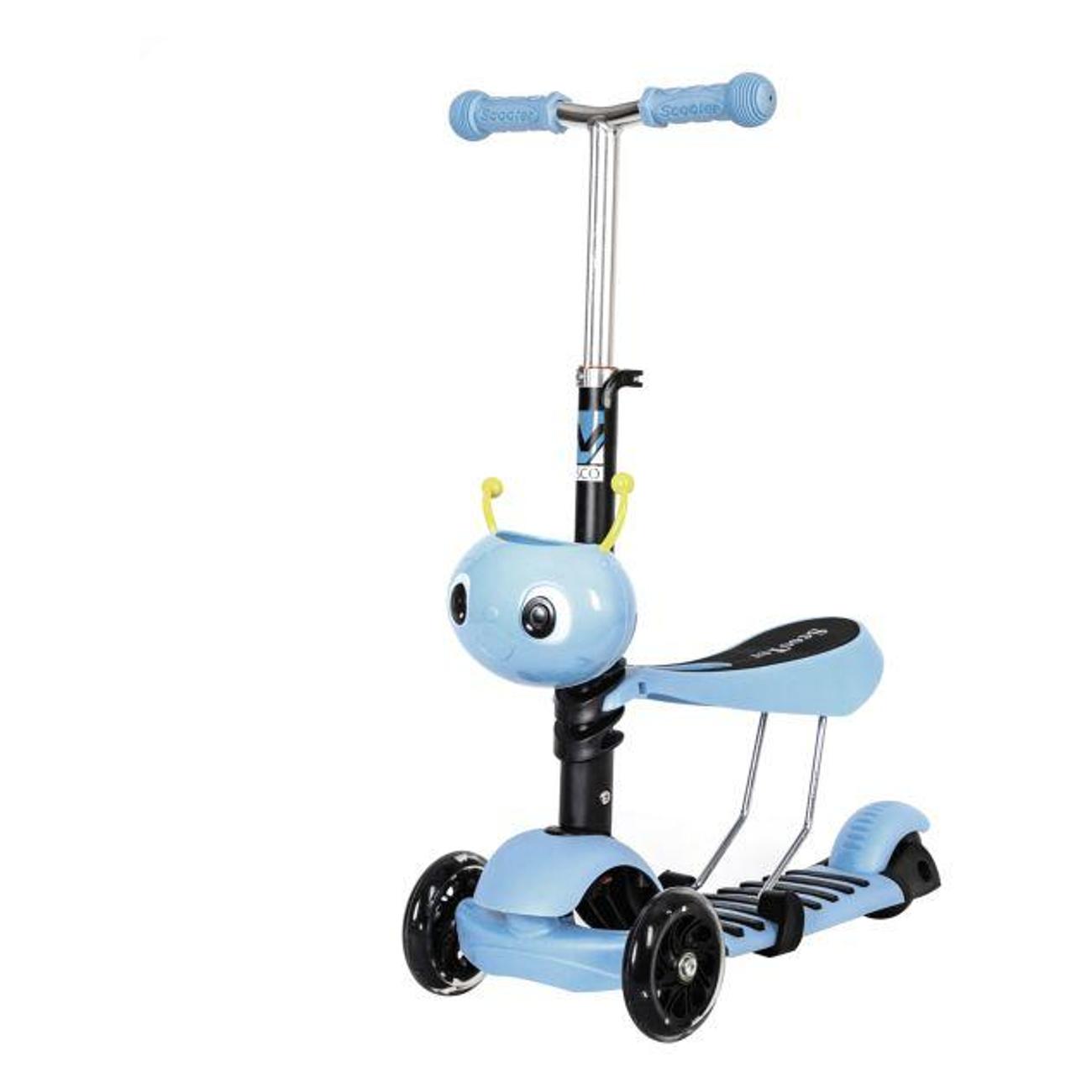 Самокат Novatrack Disco-kids Saddle Blue