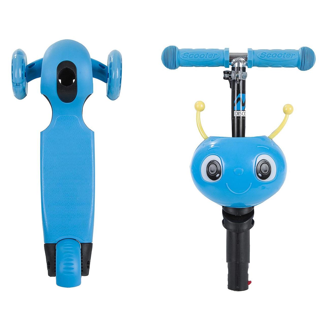Самокат Novatrack Disco-kids Saddle Blue