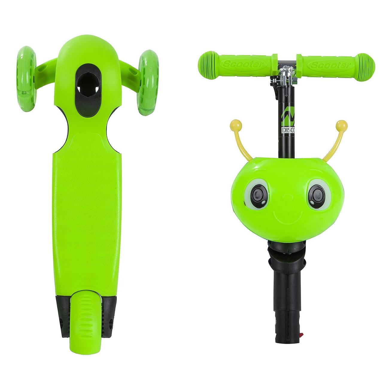 Самокат Novatrack Disco-kids Saddle Green