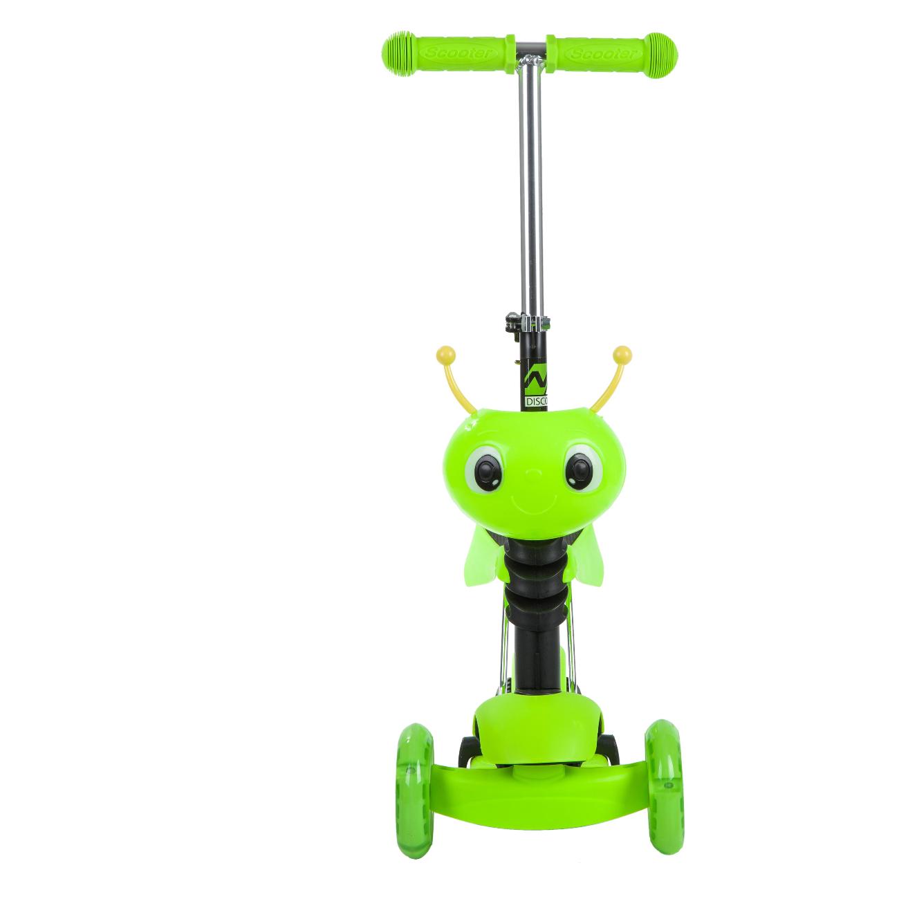 Самокат Novatrack Disco-kids Saddle Green