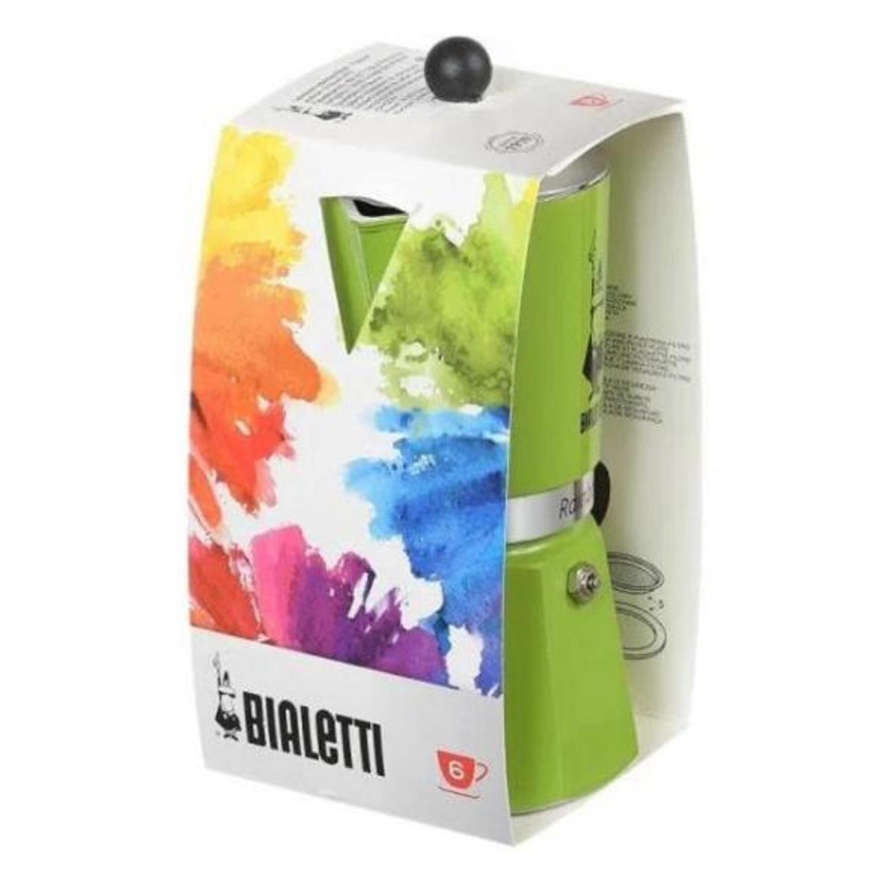 Кофеварка гейзерная Bialetti Rainbow 4973 зеленая