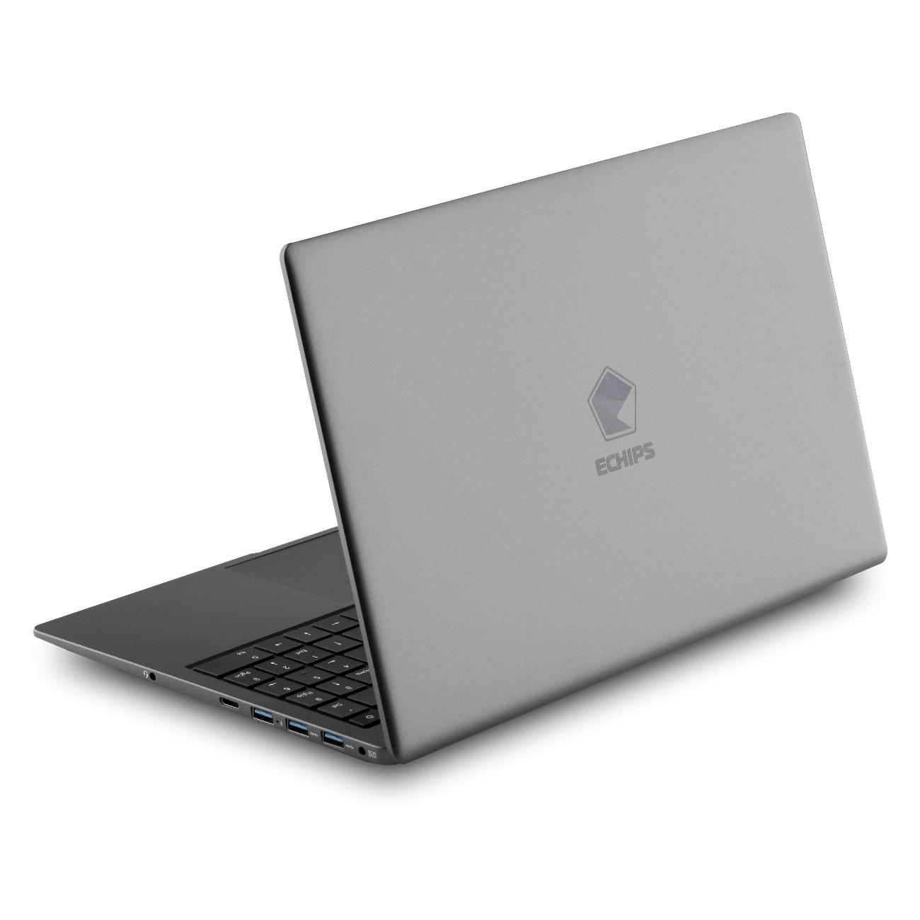 Ноутбук Echips Next NB15A-M-512/15.6"/Celeron N5095/12/512/Win/серый