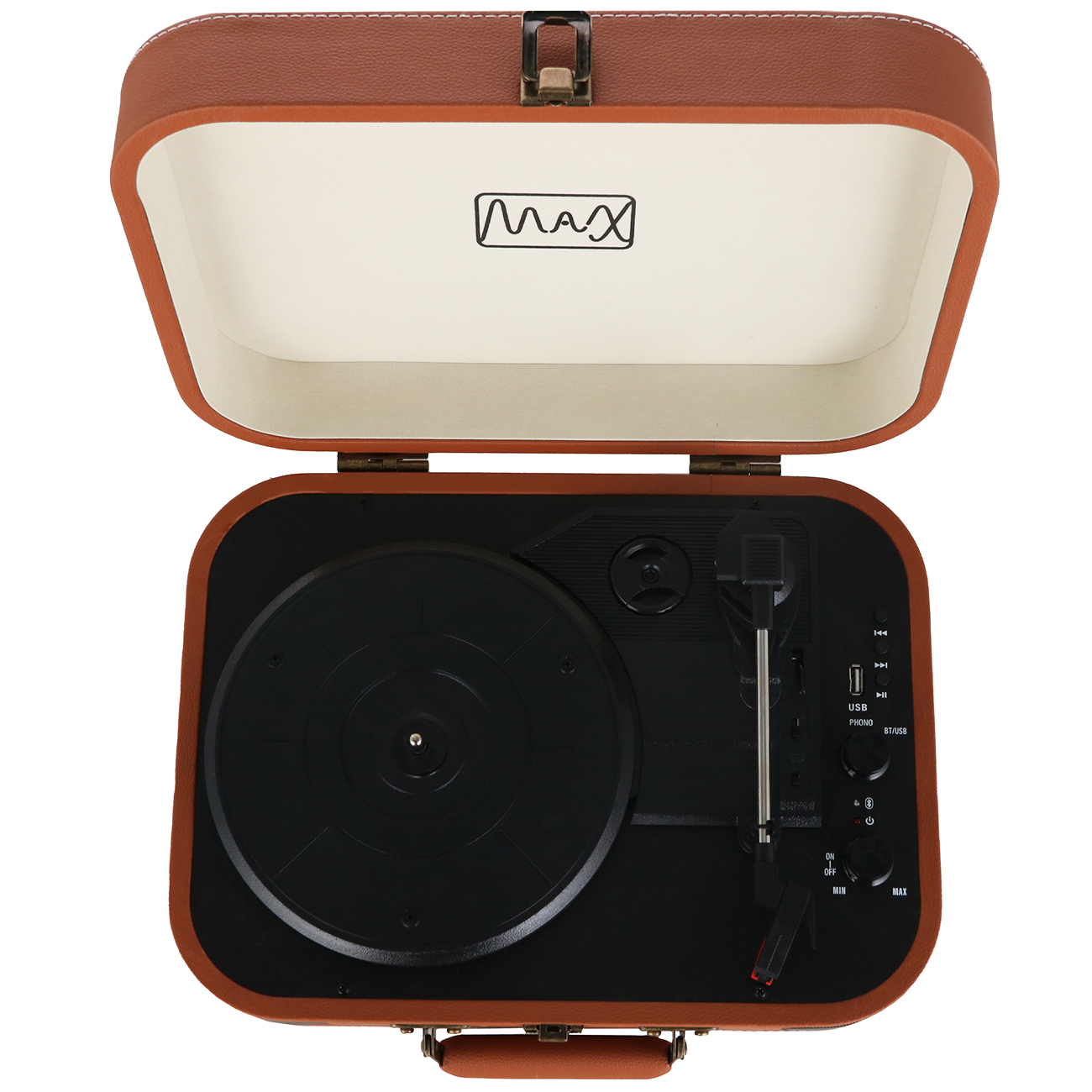 Виниловый проигрыватель MAX VP-100 Brown