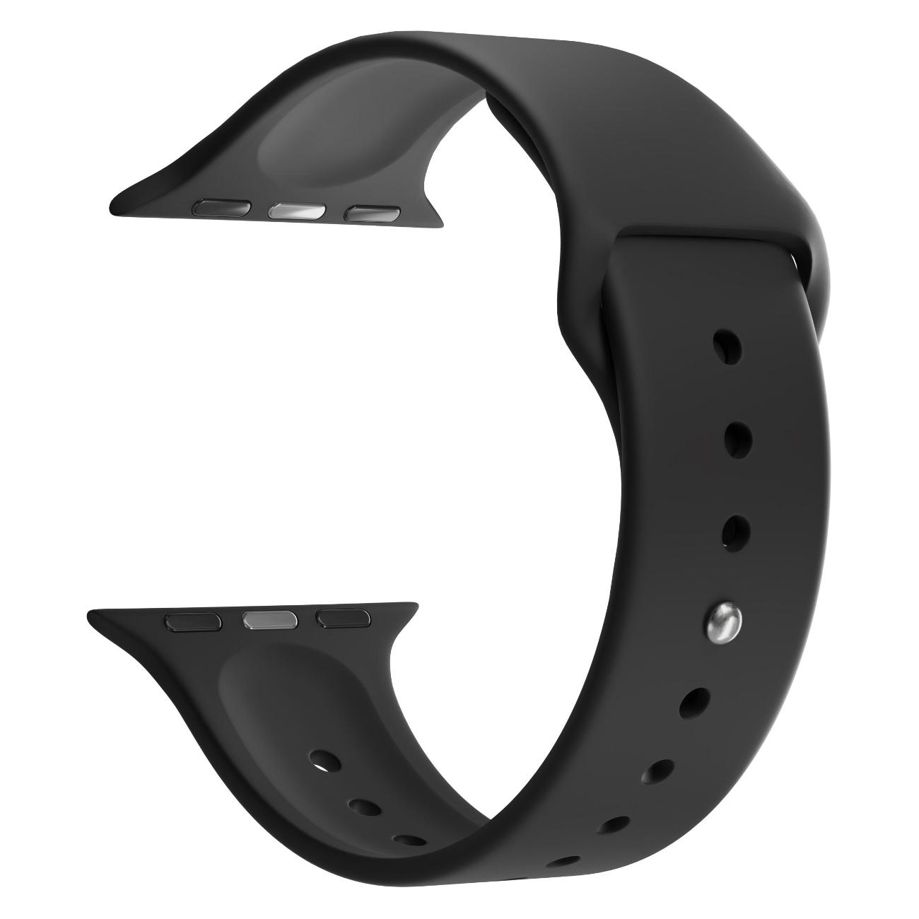 Силиконовый ремешок LYAMBDA Premium Altair для Apple Watch 38/40/41 mm DSJ-01-40-BK Black