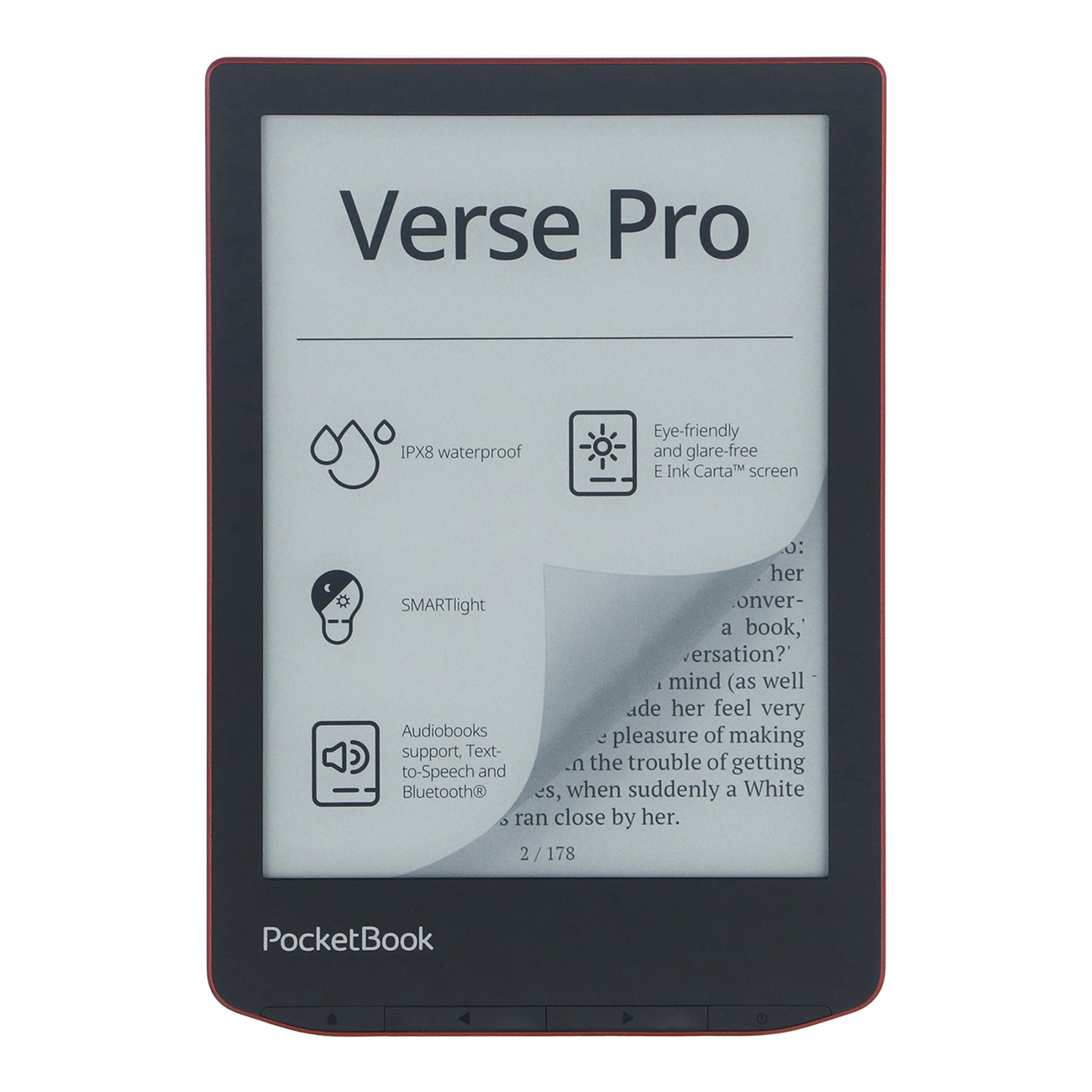 Электронная книга PocketBook 634 Verse Pro Red (PB634) фото