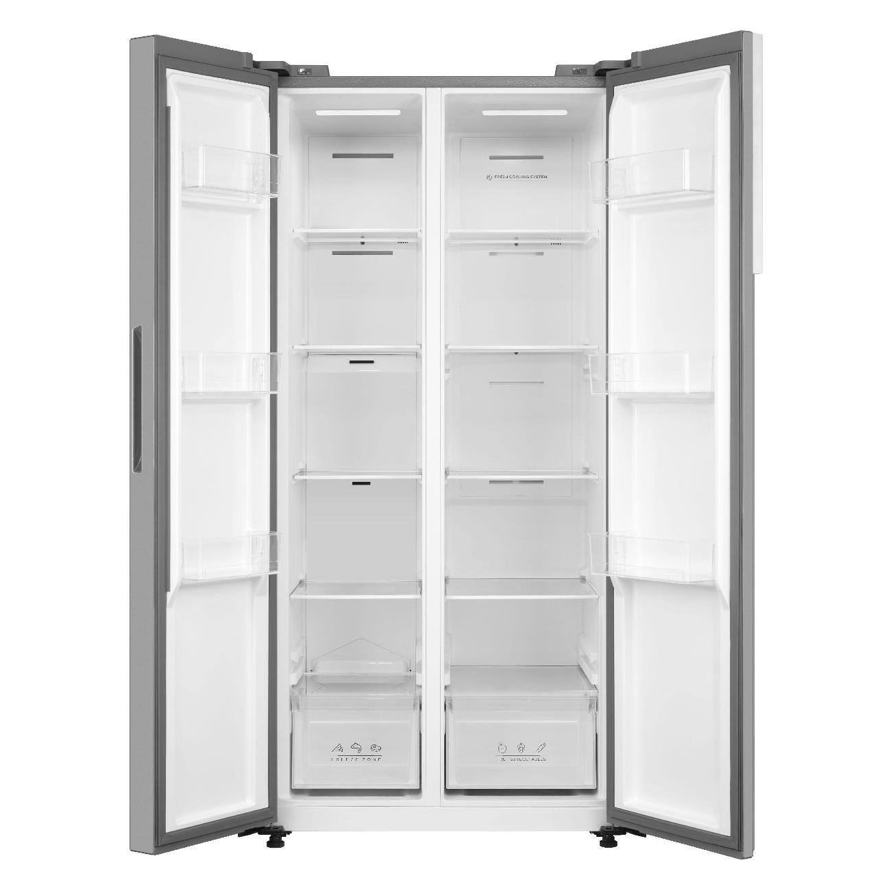 Холодильник (Side-by-Side) Korting KNFS 83414 X нержавеющая сталь