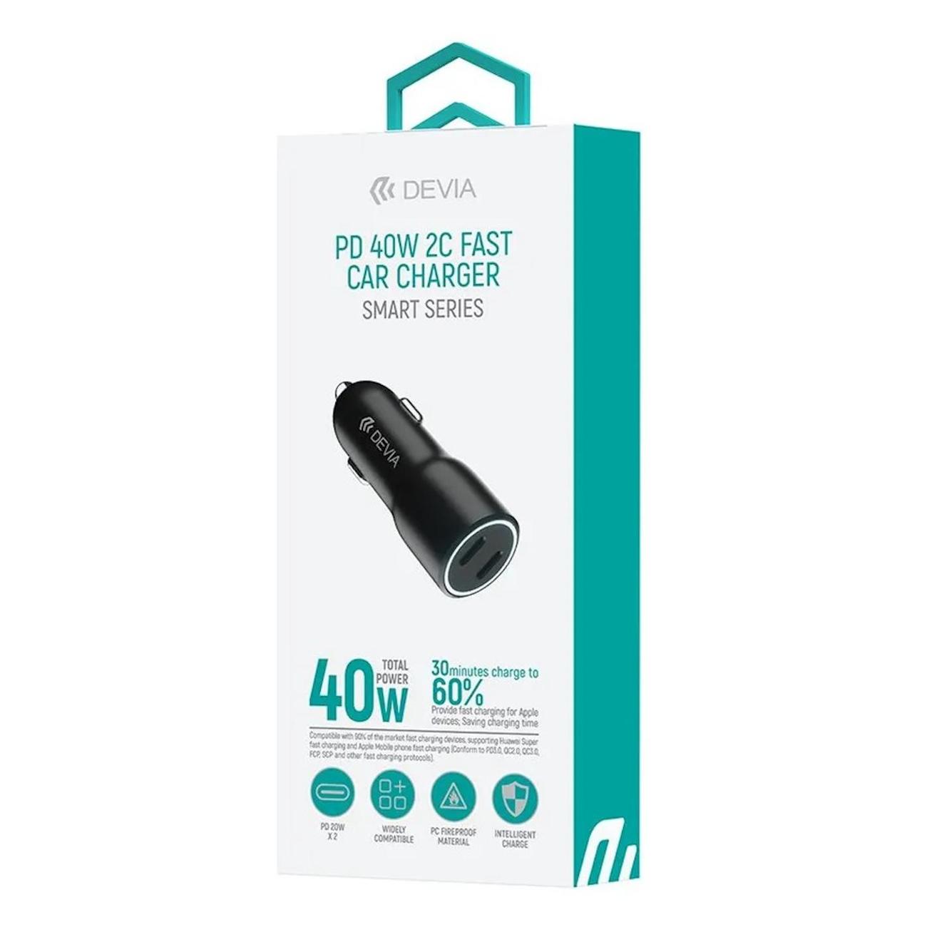 Автомобильное зарядное устройство Devia Smart Series PD
