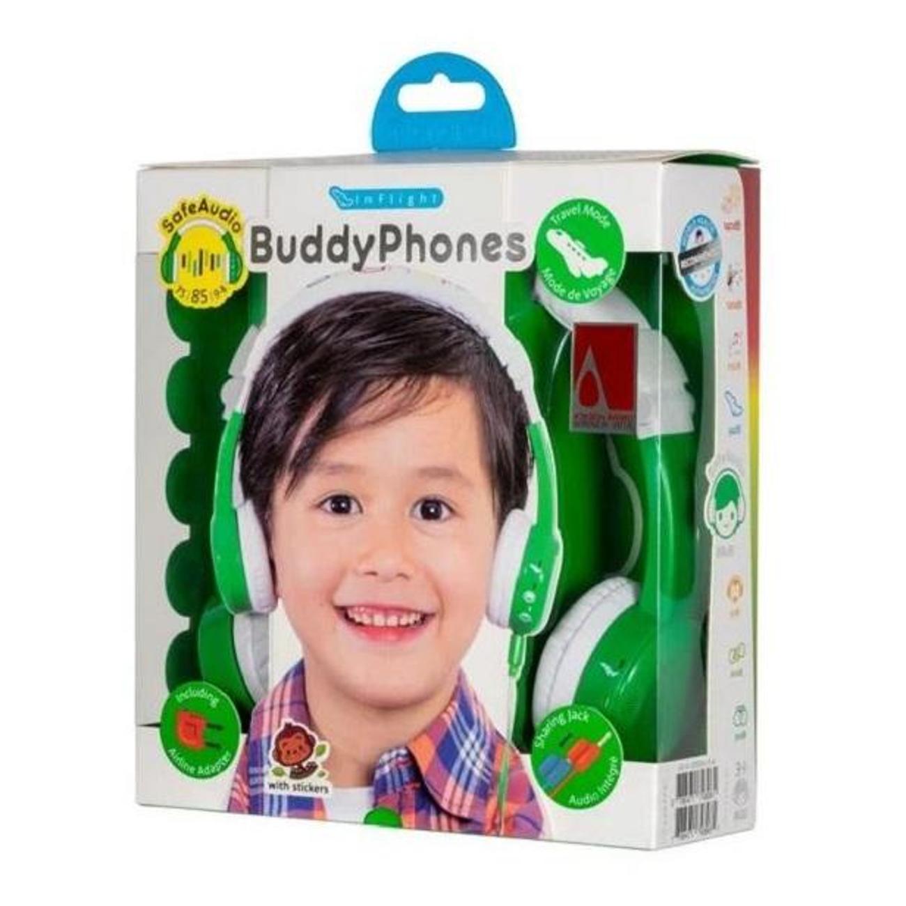 Наушники накладные BuddyPhones Infсалатовый