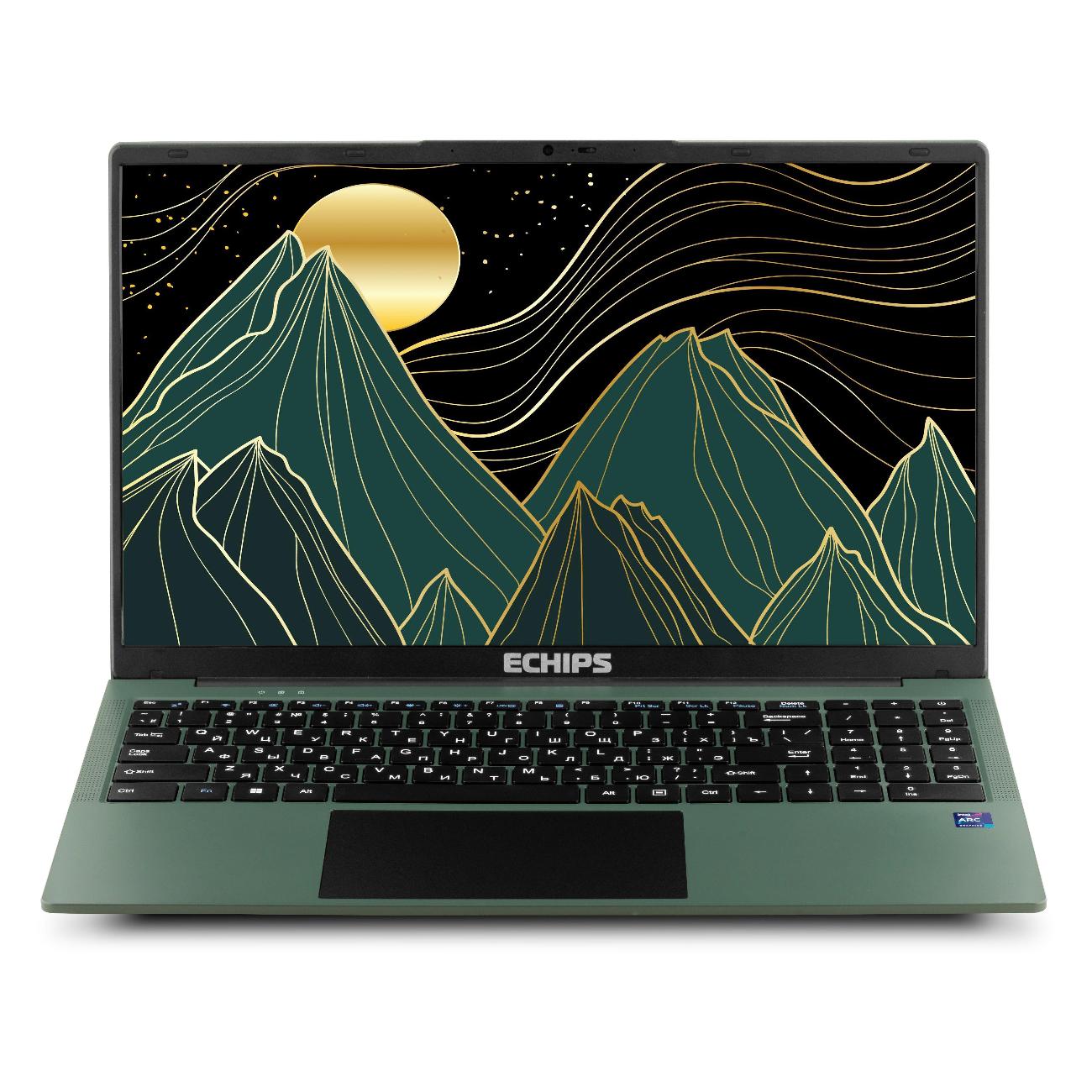 Ноутбук Echips Malachite NQ15E-1/15.6"/Intel N-series N100/8/256/Win/Gray