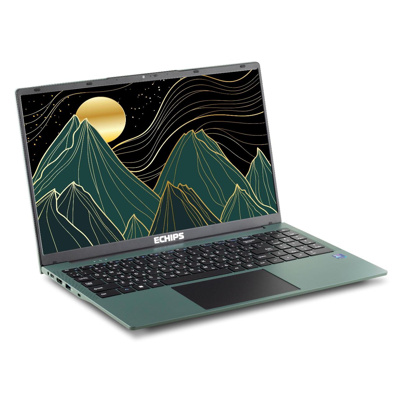 Ноутбук Echips Malachite NQ15E-1/15.6"/Intel N-series N100/8/256/Win/Gray