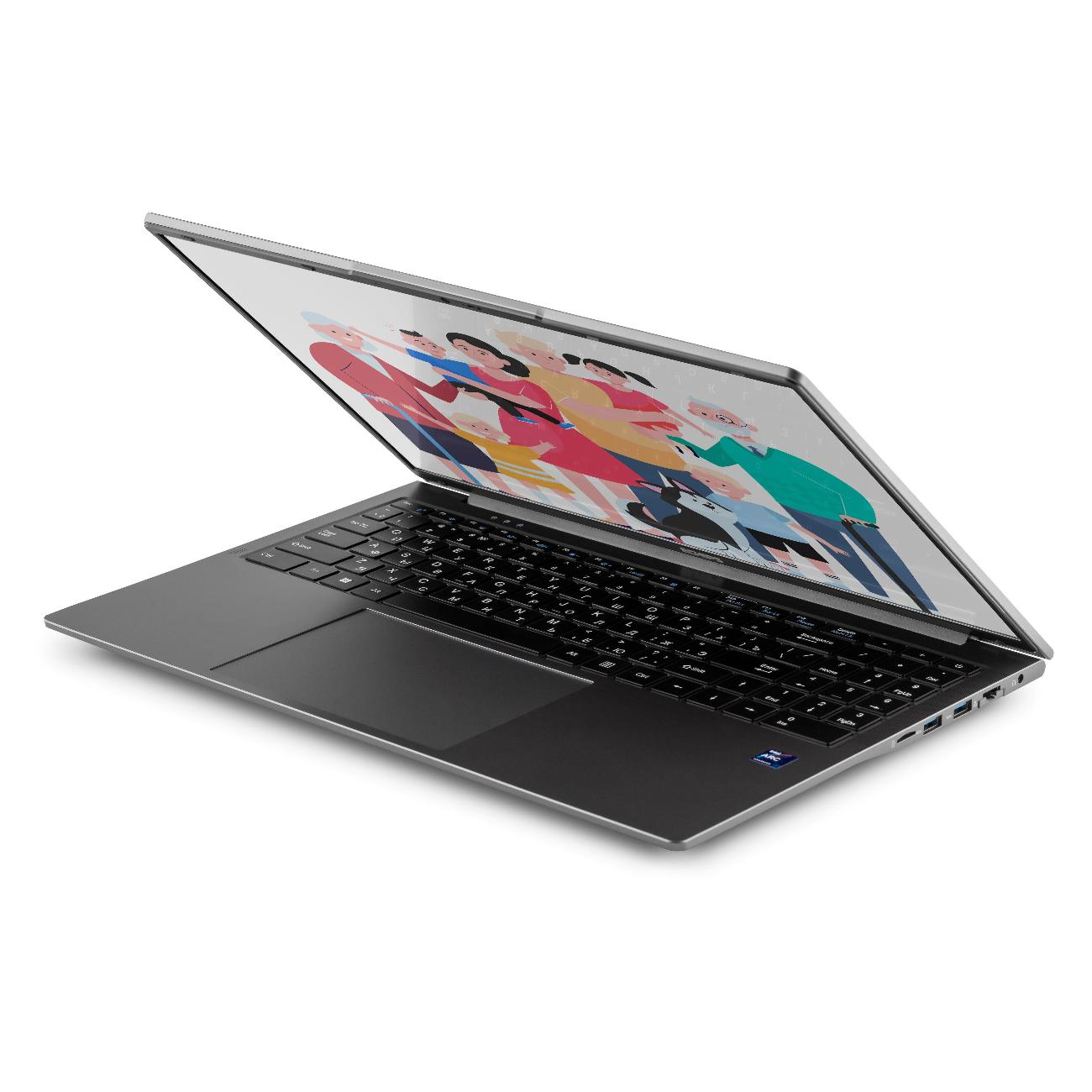 Ноутбук Echips Teen F160UL/16"/Intel N-series N100/8/512/Win/серый