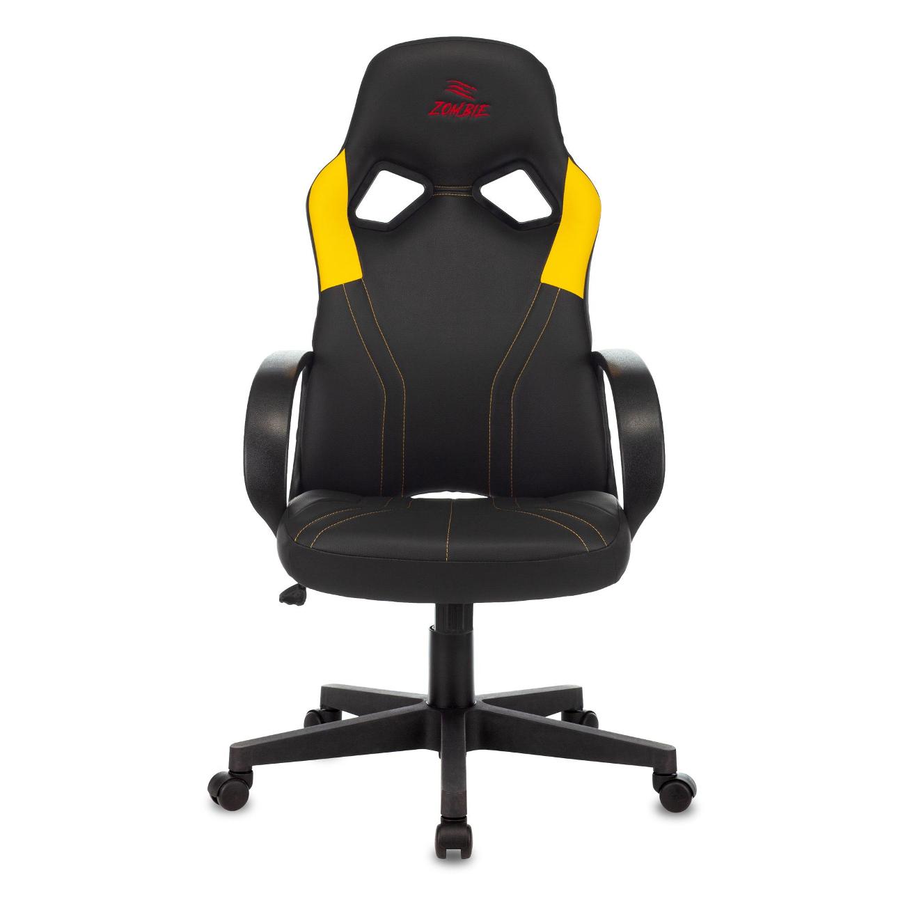 Кресло компьютерное игровое Zombie RUNNER желтый