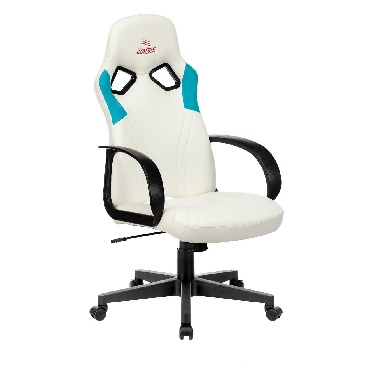 Кресло компьютерное игровое Zombie RUNNER WHITE