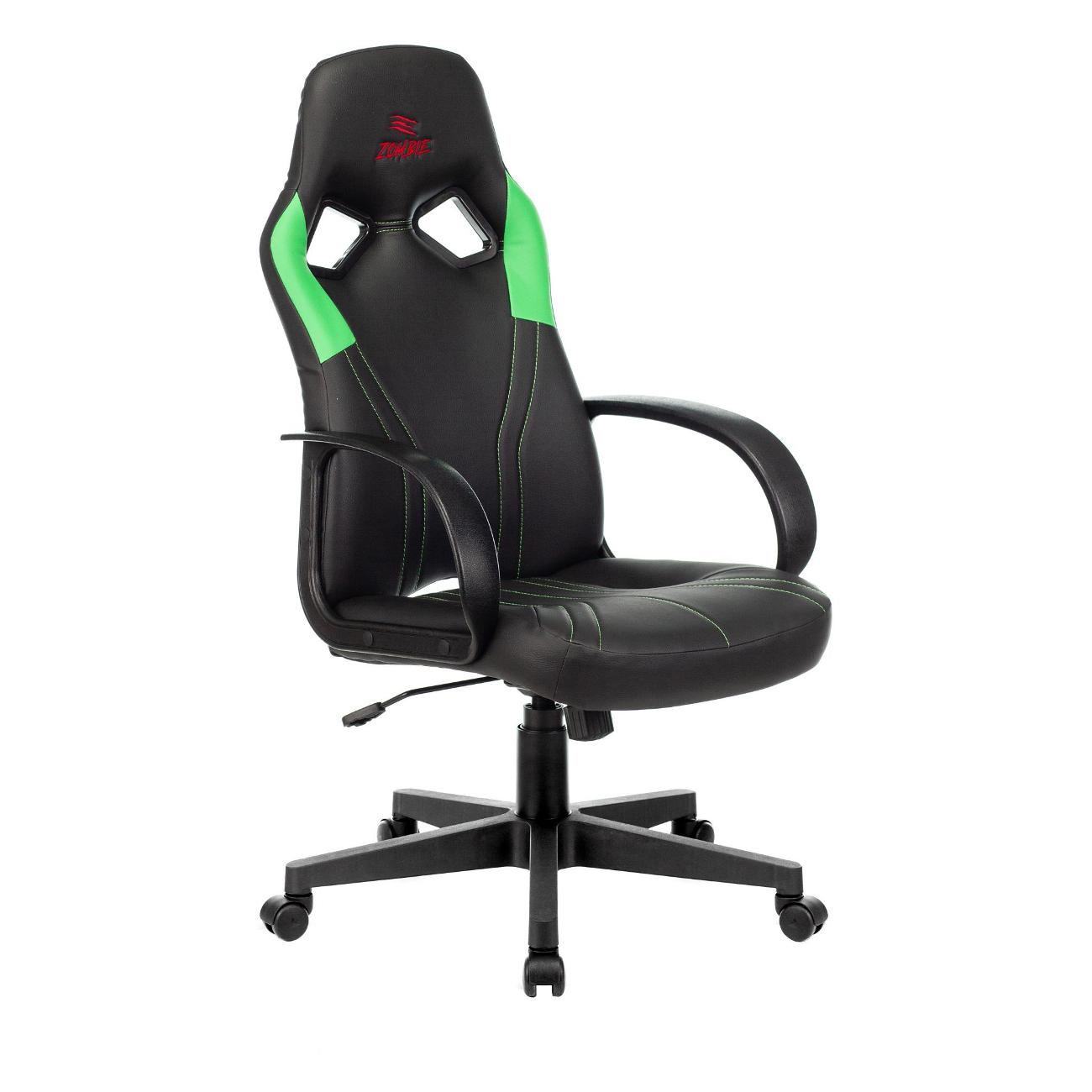 Кресло компьютерное игровое Zombie RUNNER GREEN фото