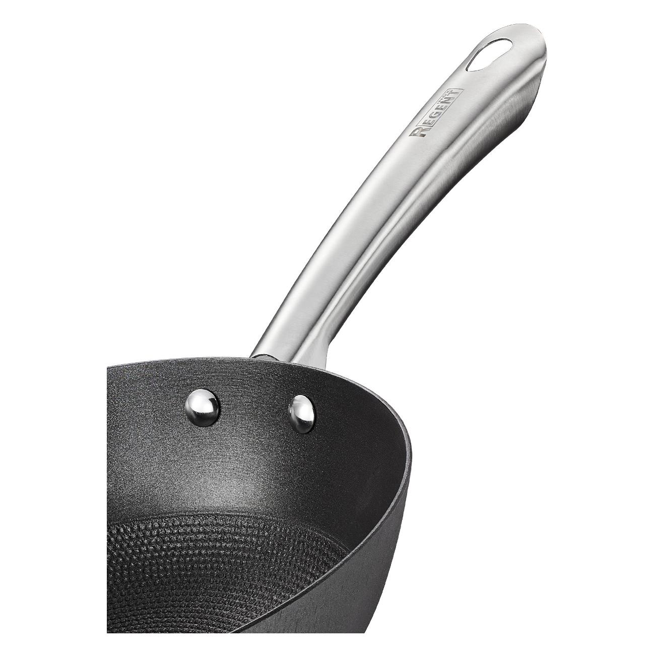 Сковорода-вок 24см (чугунная) REGENT inox Genio