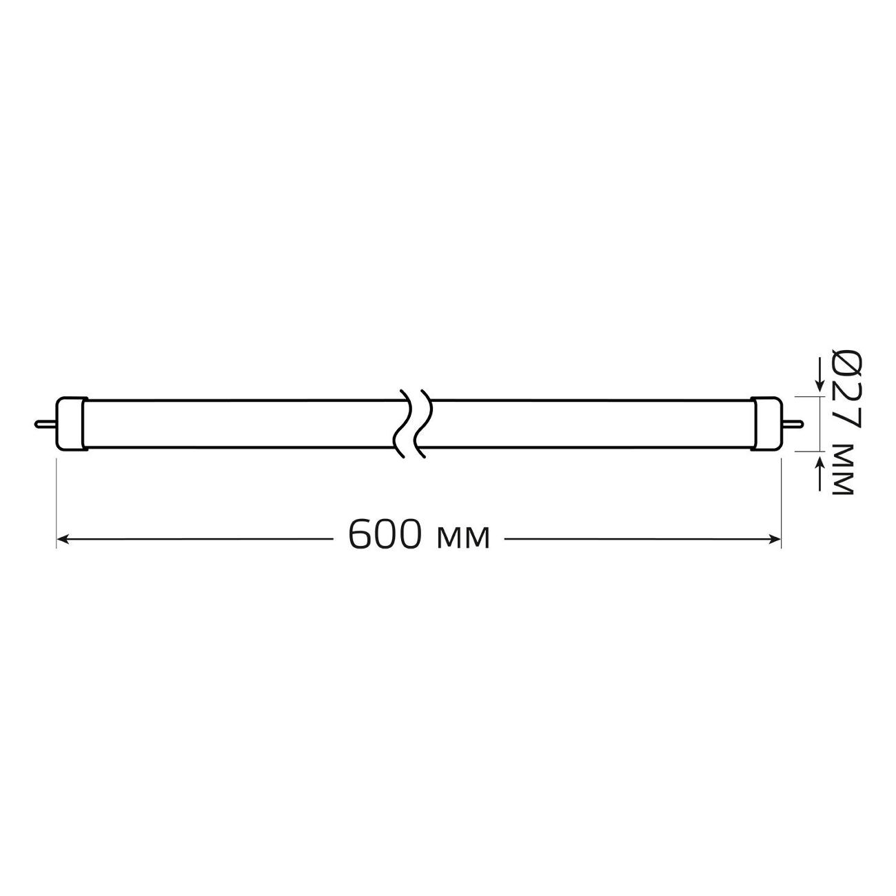 Лампа Gauss Elementary T8 12W 1000lm 4000K G13 600mm LED