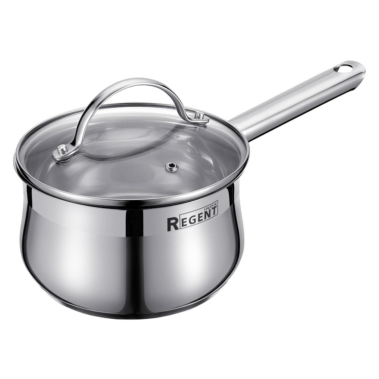 Ковш 16см/1.8л с крышкой REGENT inox Monica фото