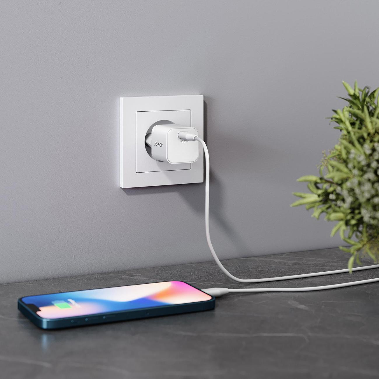 Сетевое зарядное устройство uBear Select Pro Wall charger GaN USB-C