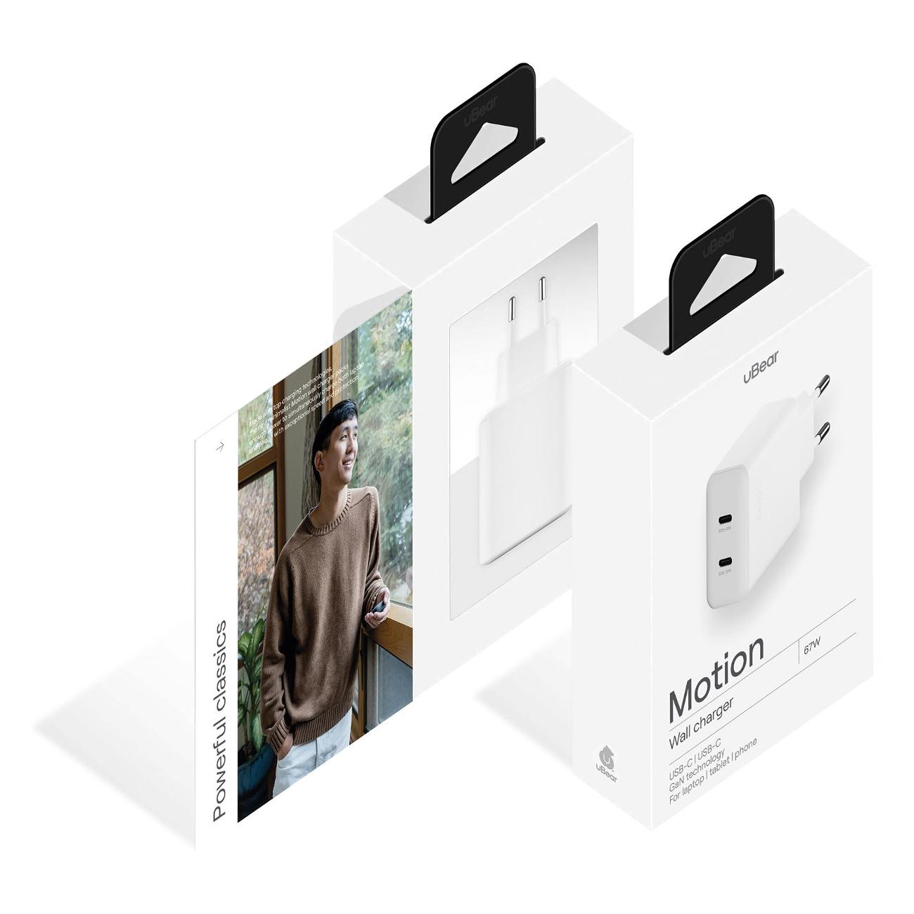 Сетевое зарядное устройство uBear WC15WH67-2C