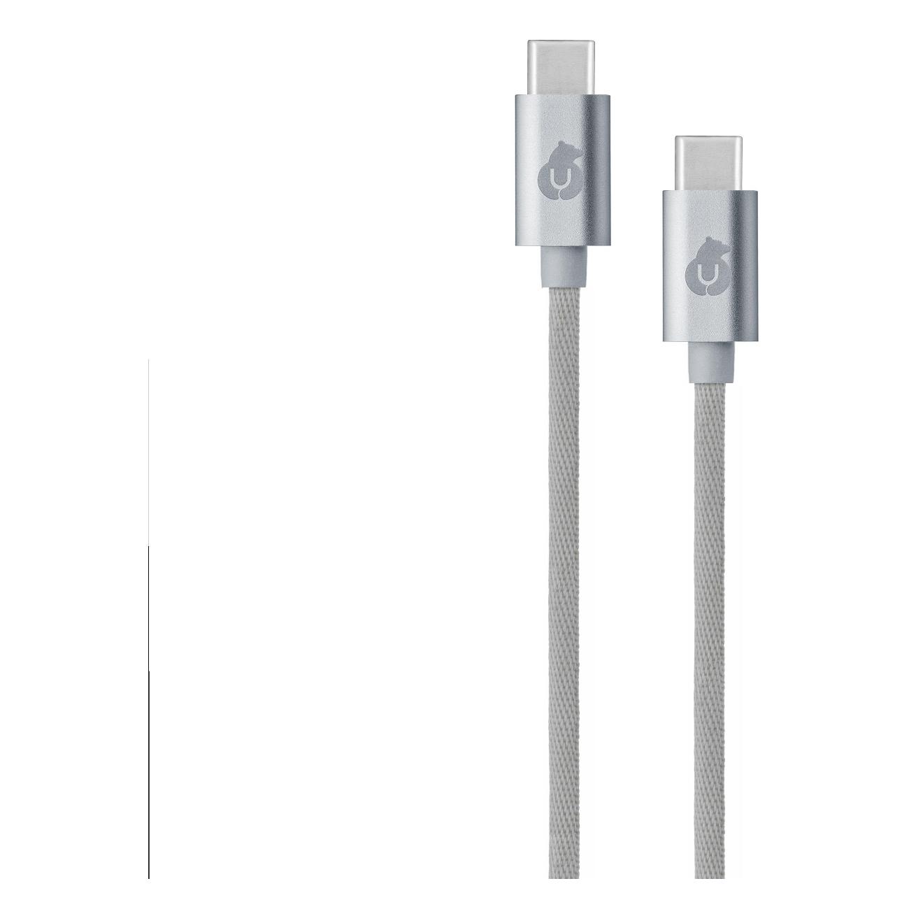 Беспроводное зарядное устройство uBear Stage 2-в-1 серебристое