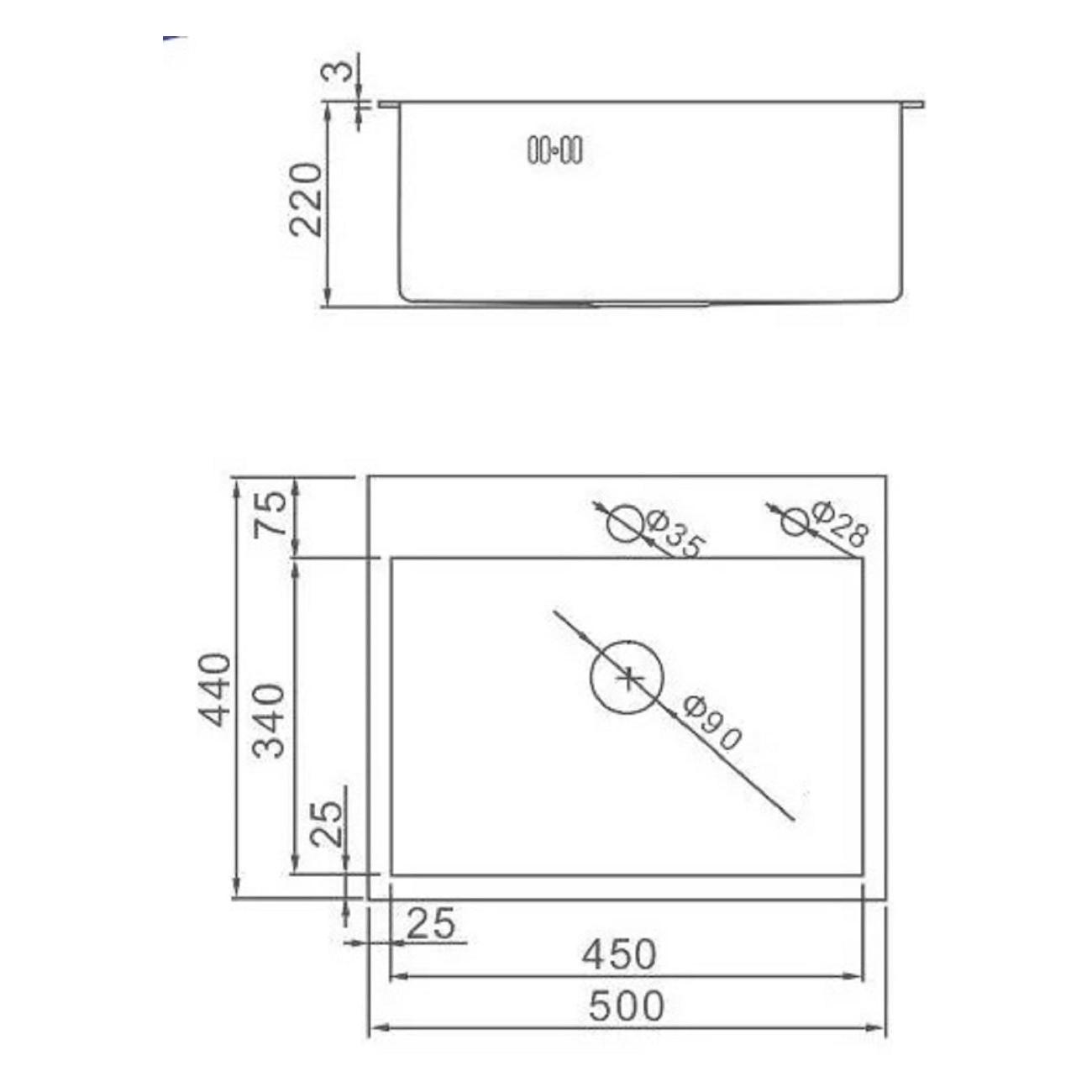 Мойка кухонная Wisent WS35044/WGER013