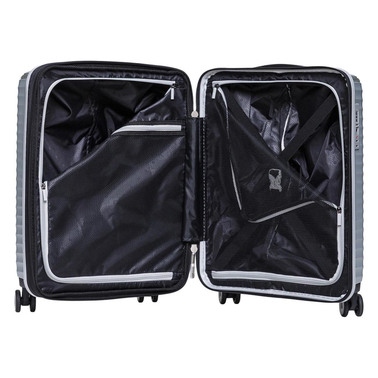 Чемодан Robinzon BORNEO SPACE S серебристый