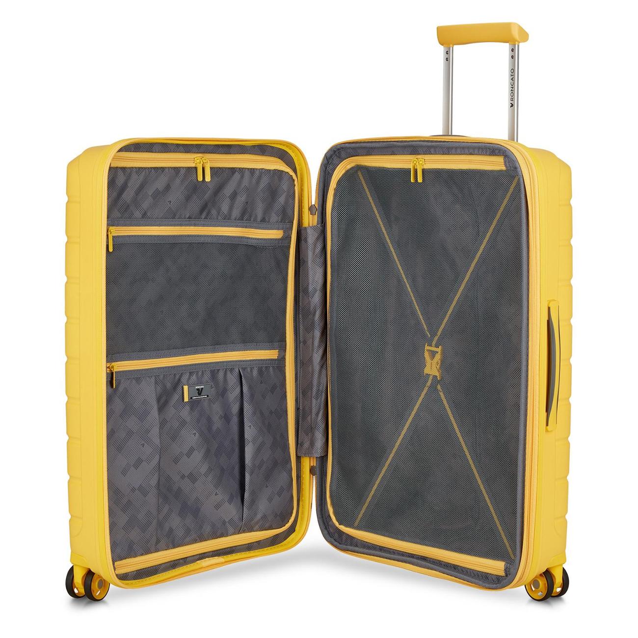 Чемодан Roncato Butterfly M желтый