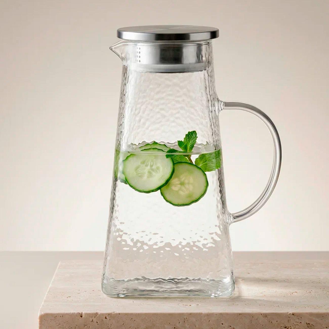 Кувшин 1.8л с фильтр крышкой REGENT inox Franco