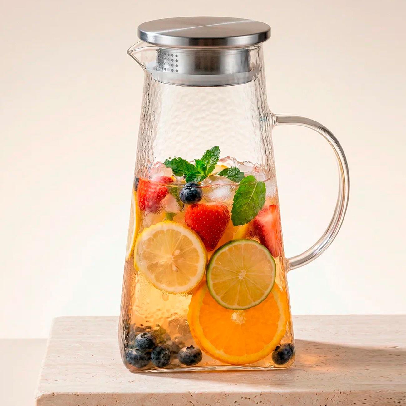 Кувшин 1.8л с фильтр крышкой REGENT inox Franco