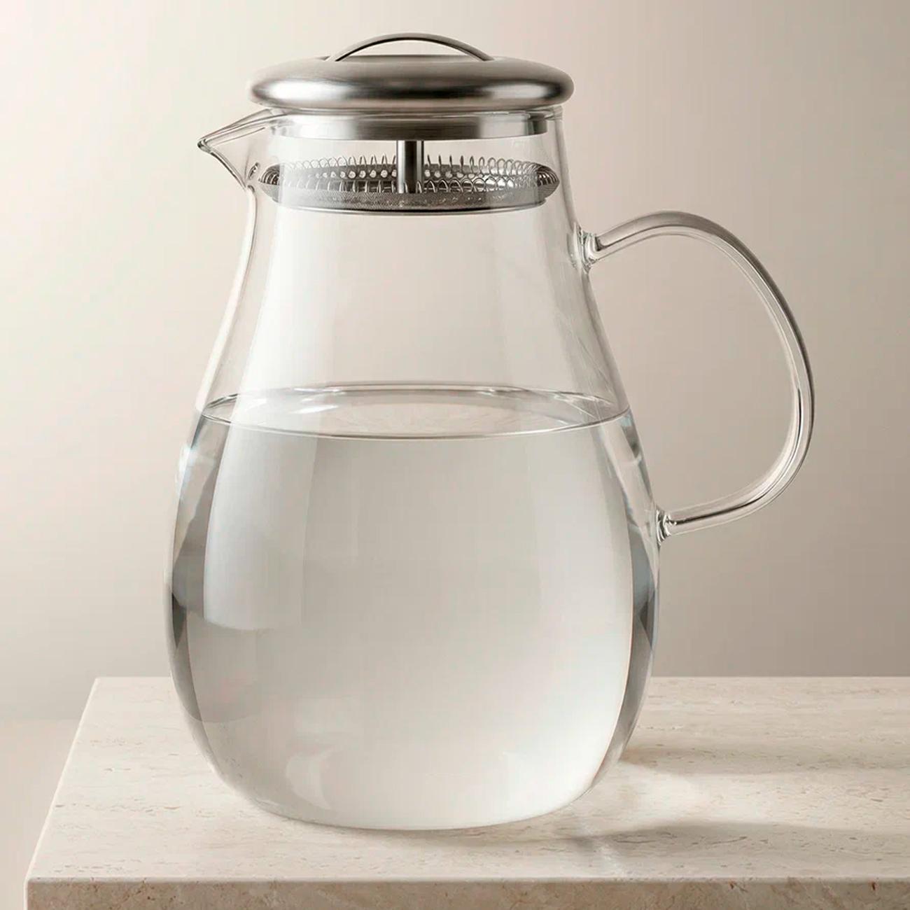 Кувшин 1.8л с фильтр крышкой REGENT inox Franco