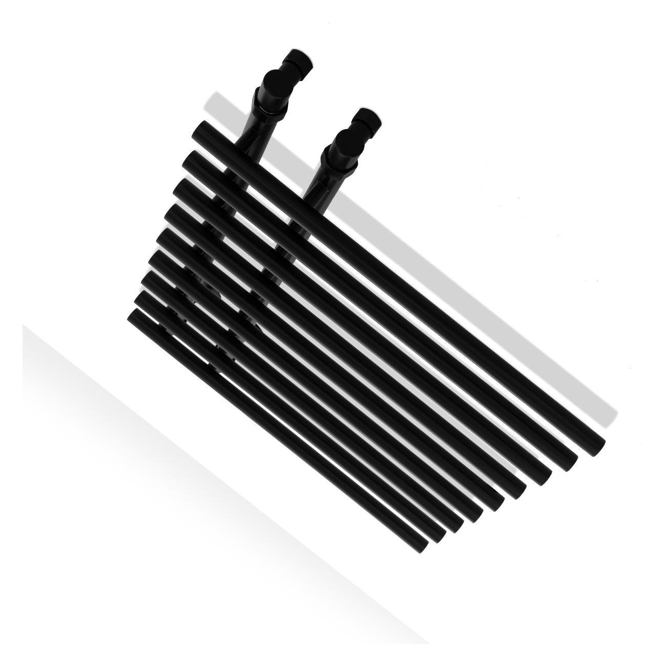 Полотенцесушитель ENERGY Group Rose 800х600  черный матовый