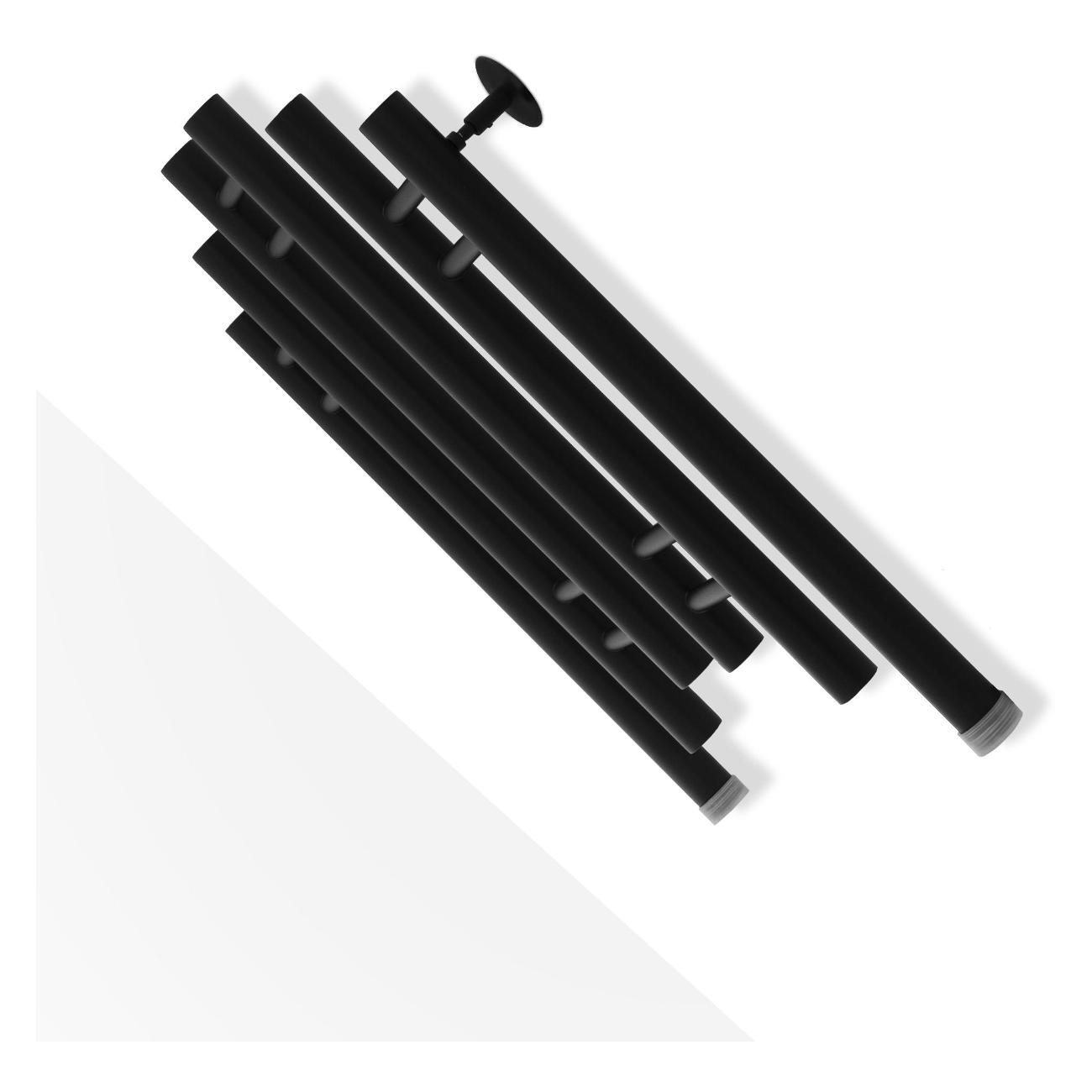 Полотенцесушитель водяной ENERGY Group Modern 600х500 черный матовый