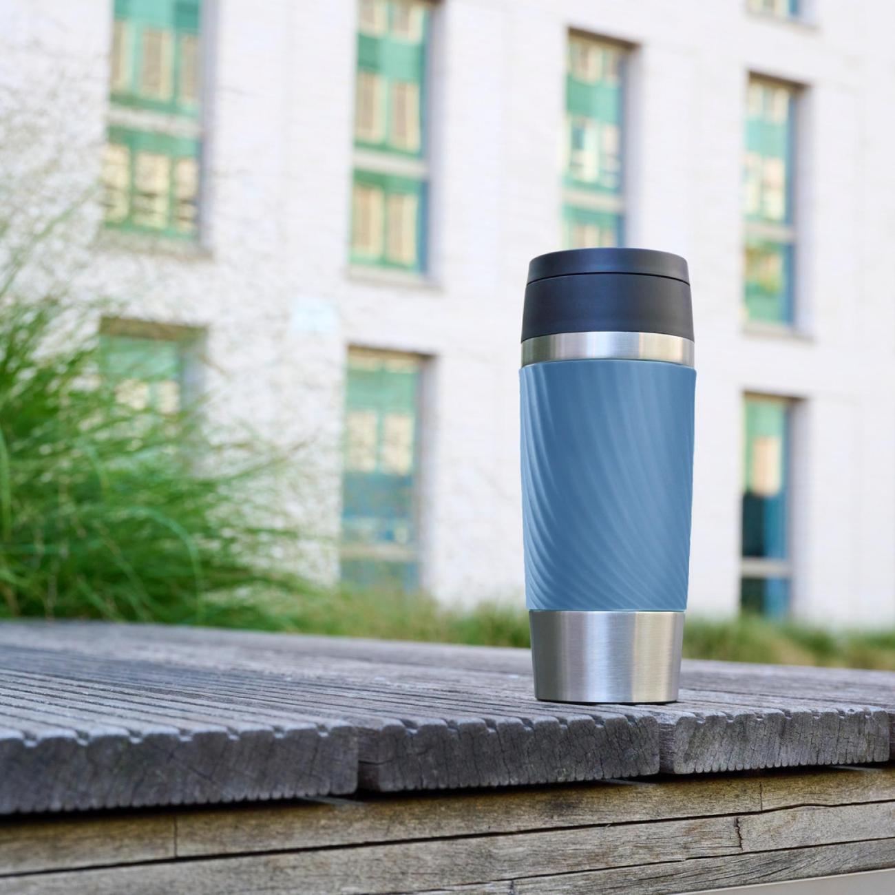 Термокружка Tefal Classic Easy Twist 0,36 л голубая N2024510