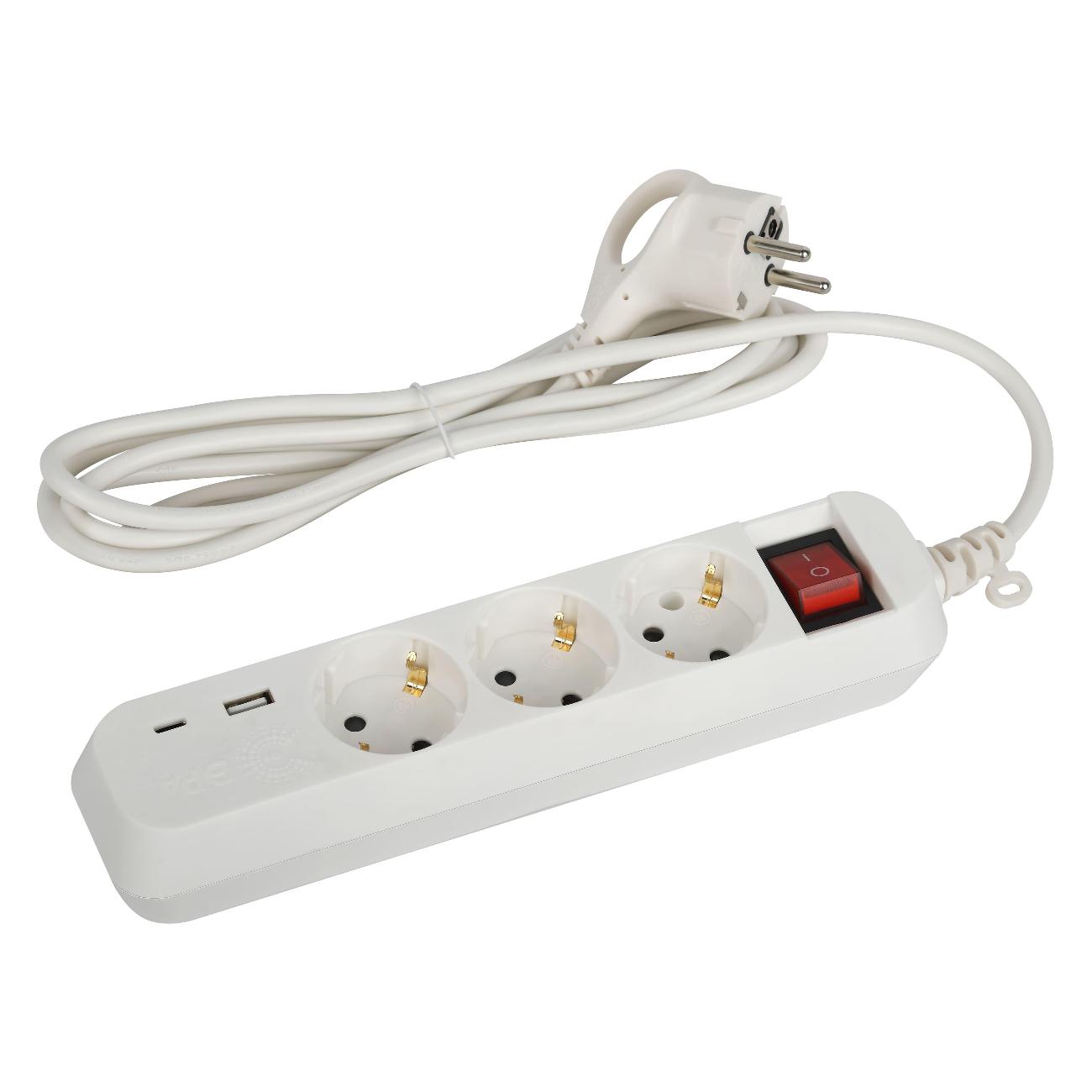 Удлинитель ЭРА UB-3es-1,5m-USB