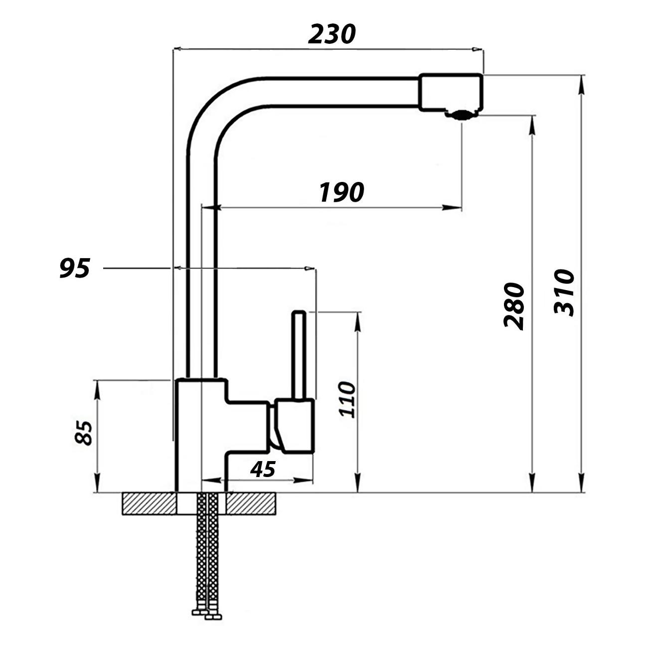 Смеситель Wisent W4998-7-22
