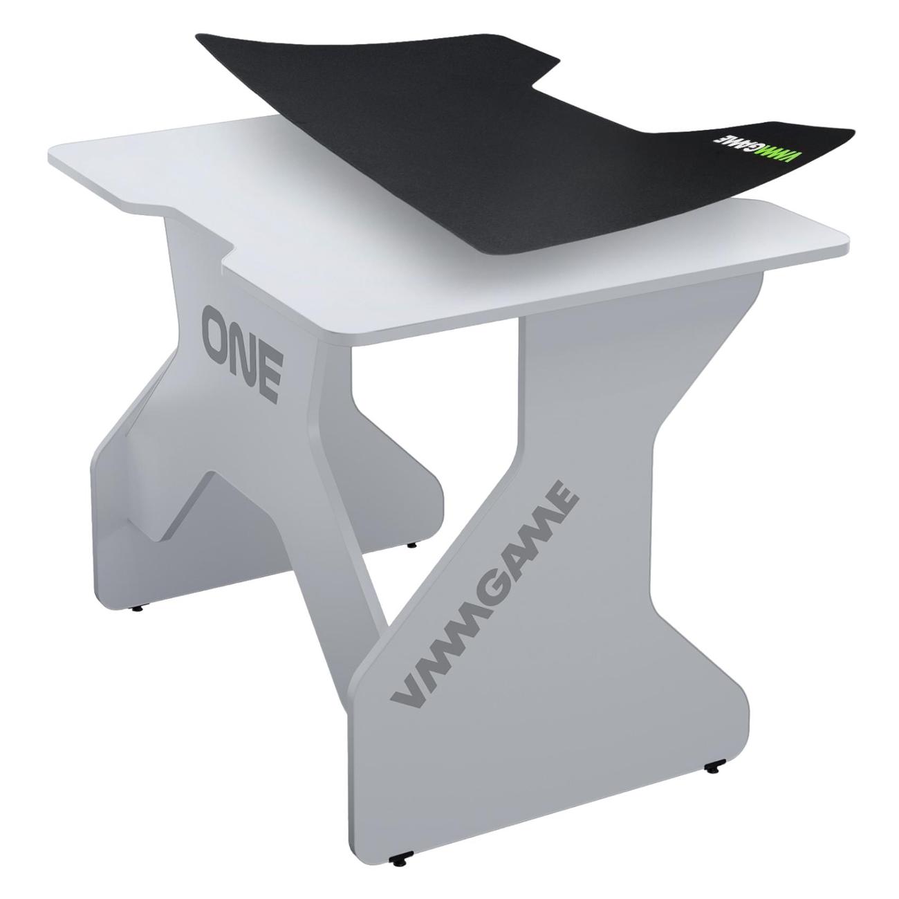 Стол компьютерный игровой VMMGAME ONE LIGHT 100 WHITE + MINI MAT