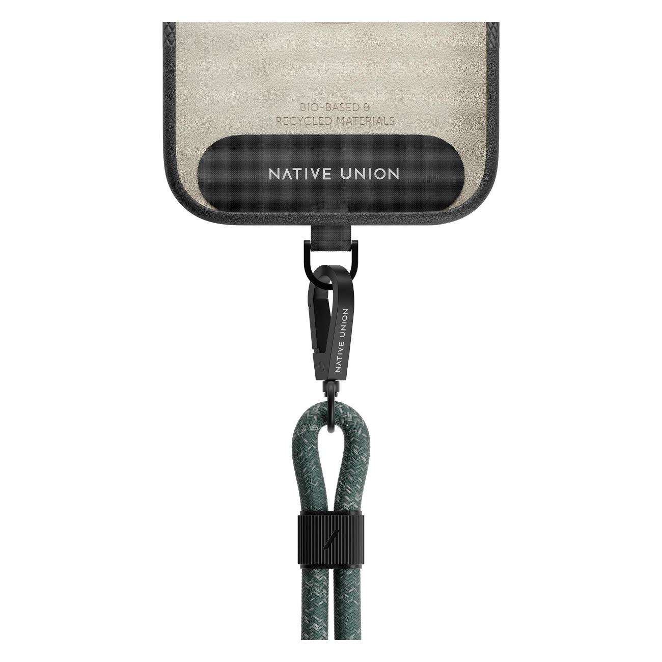 Шнурок для смартфона Native Union CITY SLING 74 см серо-зеленый