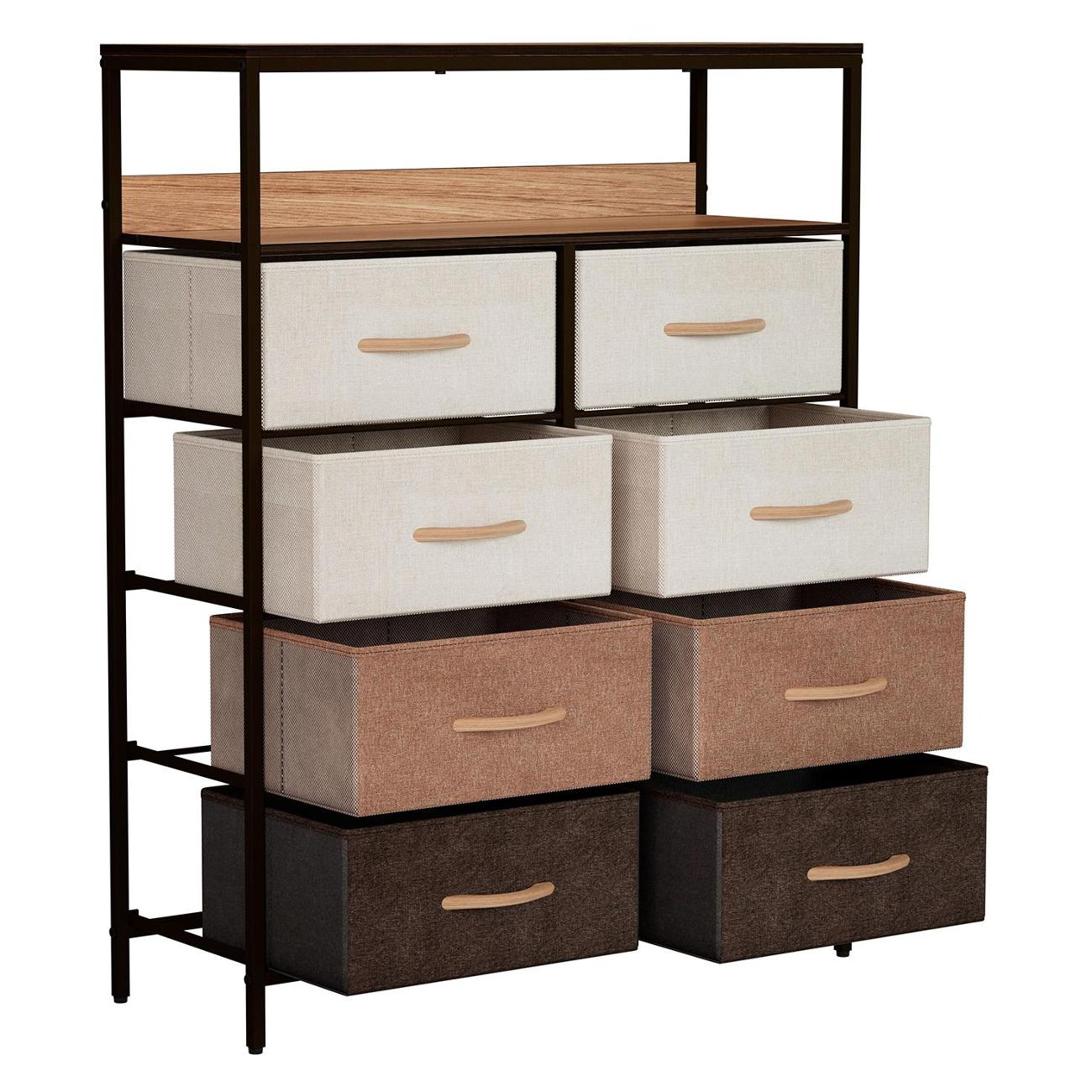 Комод бельевой Leset Локи 8 с полкой