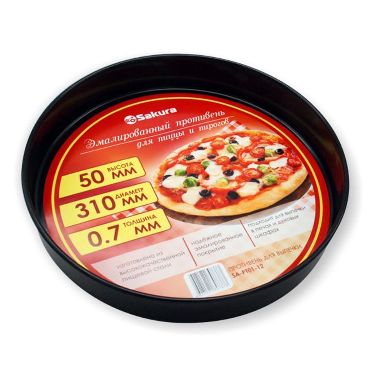 Форма для выпекания (металл) Sakura SA-PT01-12