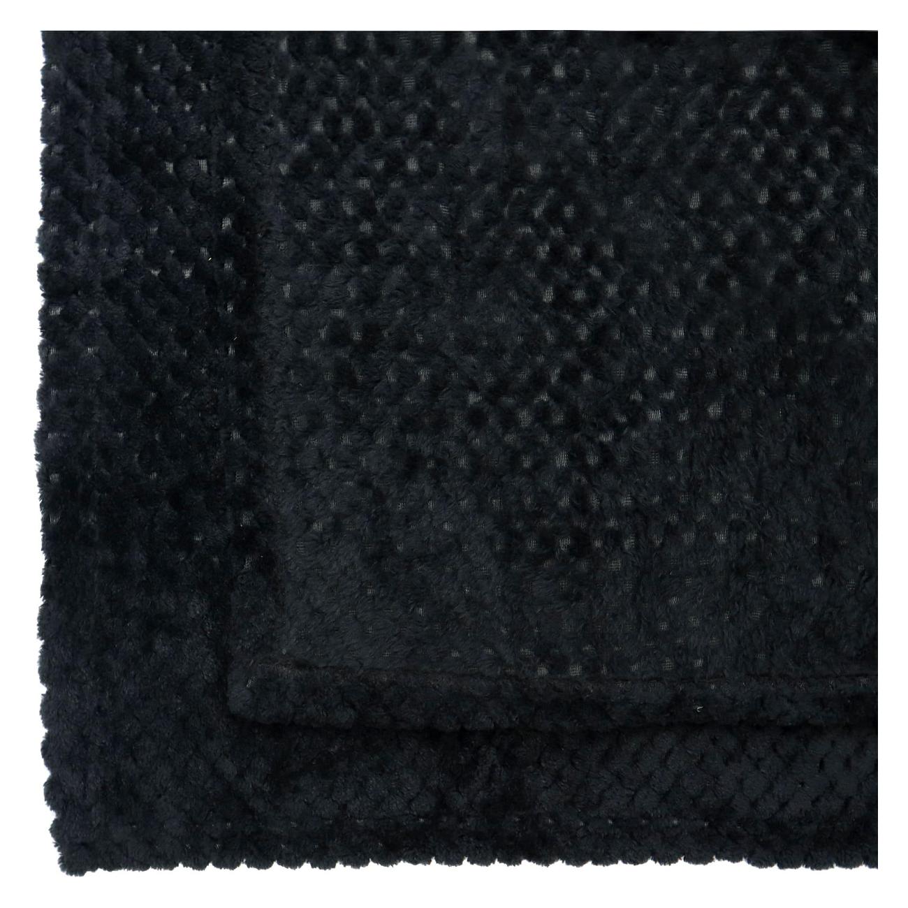 Плед ND Play вафельный черный