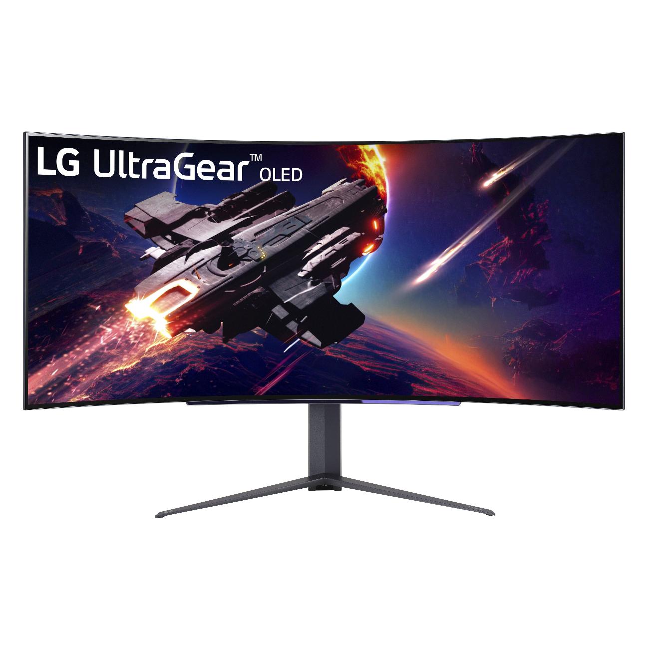 Монитор игровой LG 45"/OLED/3440x1440/240Гц/черный (45GR95QE-B)