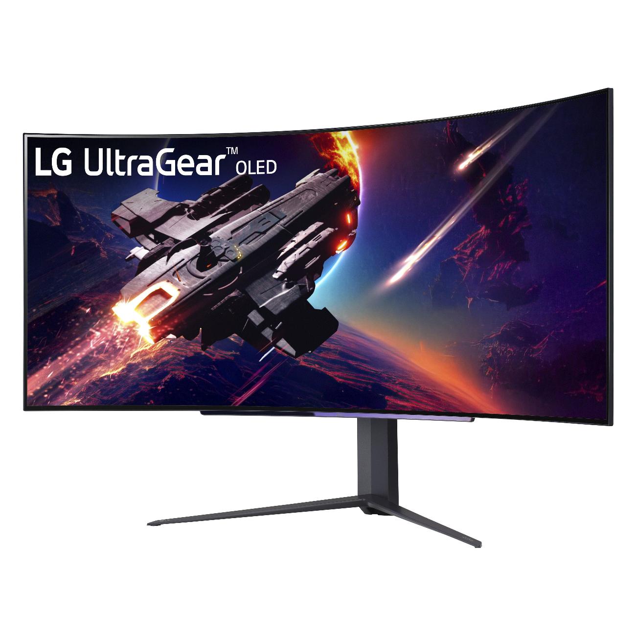 Монитор игровой LG 45"/OLED/3440x1440/240Гц/черный (45GR95QE-B)