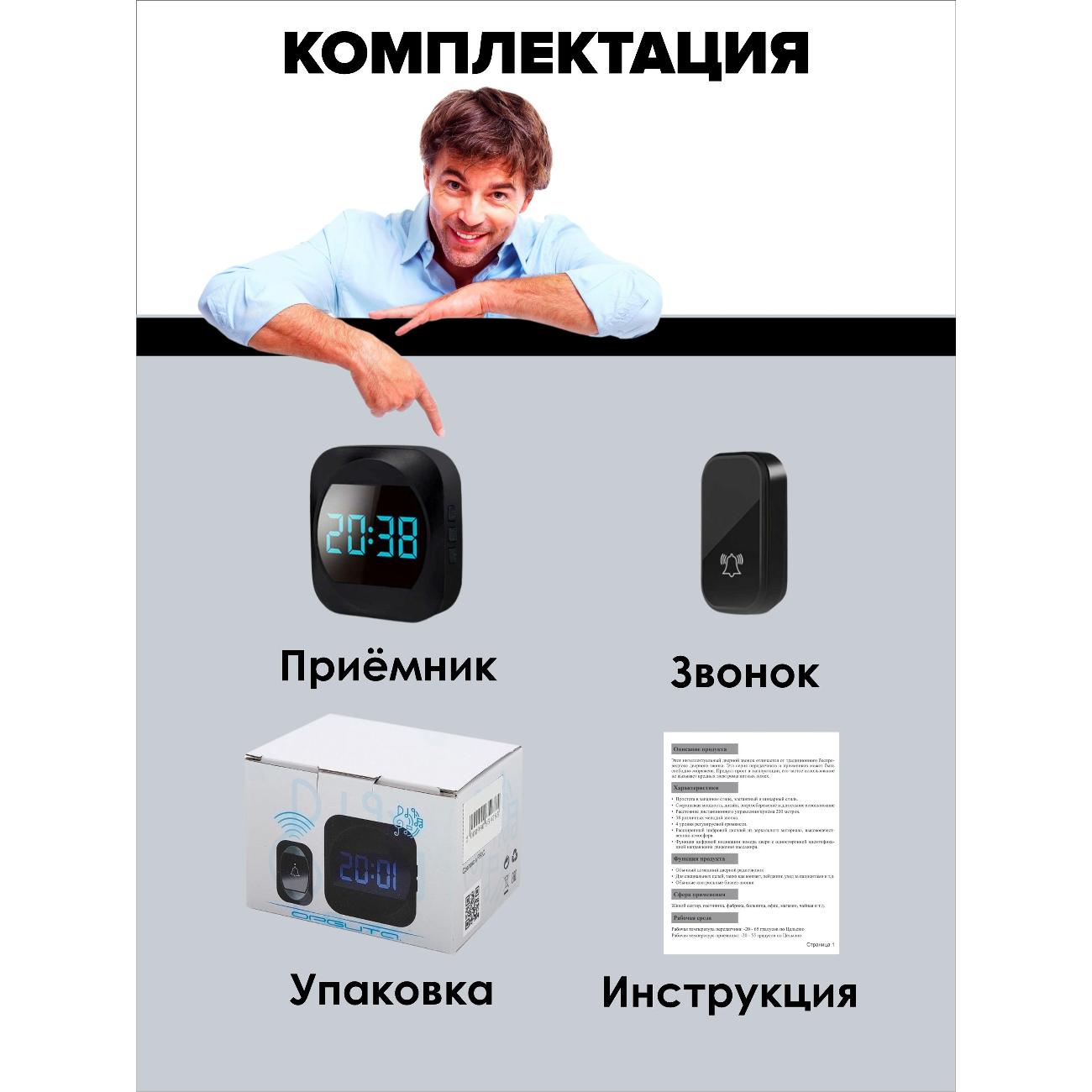 Электрозвонок беспроводной SmartRules SN-BT195B