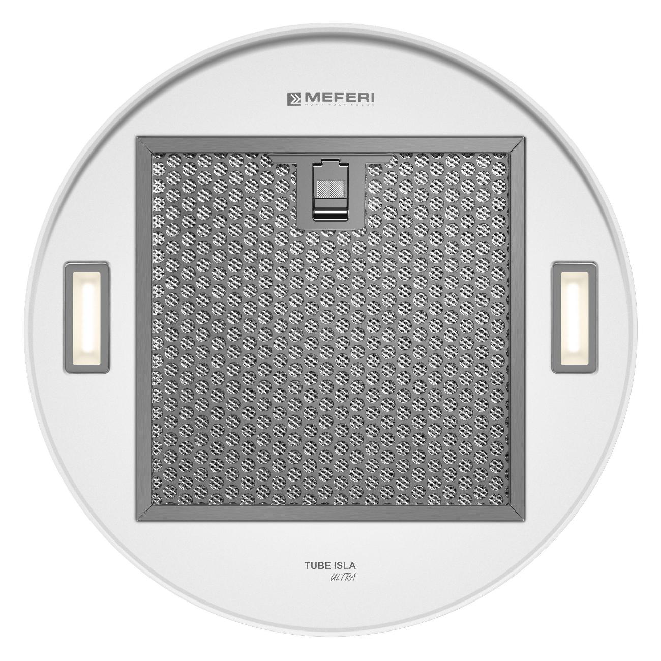 Островная вытяжка MEFERI TUBE35WH ISLA ULTRA