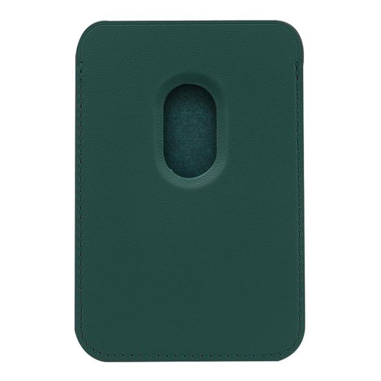 Картхолдер для телефона Leather Co. для iPhone 12 Pro Max зеленый