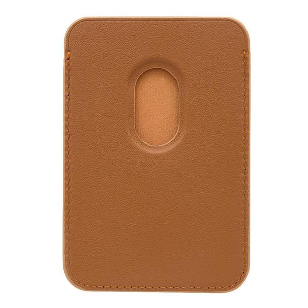 Картхолдер для телефона ЛОМ для iPhone 13 Pro Max коричневый