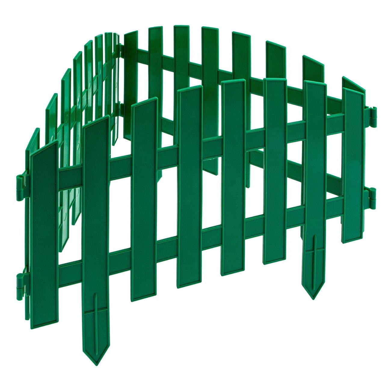 Забор декоративный Palisad Винтаж, 28х300 см, зеленый, (65012) фото