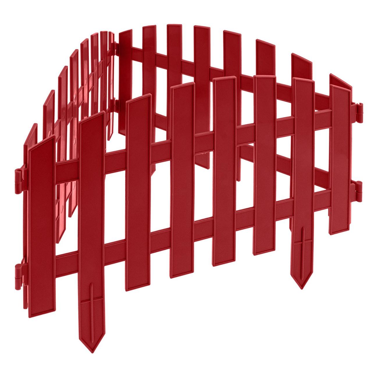 Забор декоративный Palisad Винтаж, 28х300 см, терракот, (65015) фото
