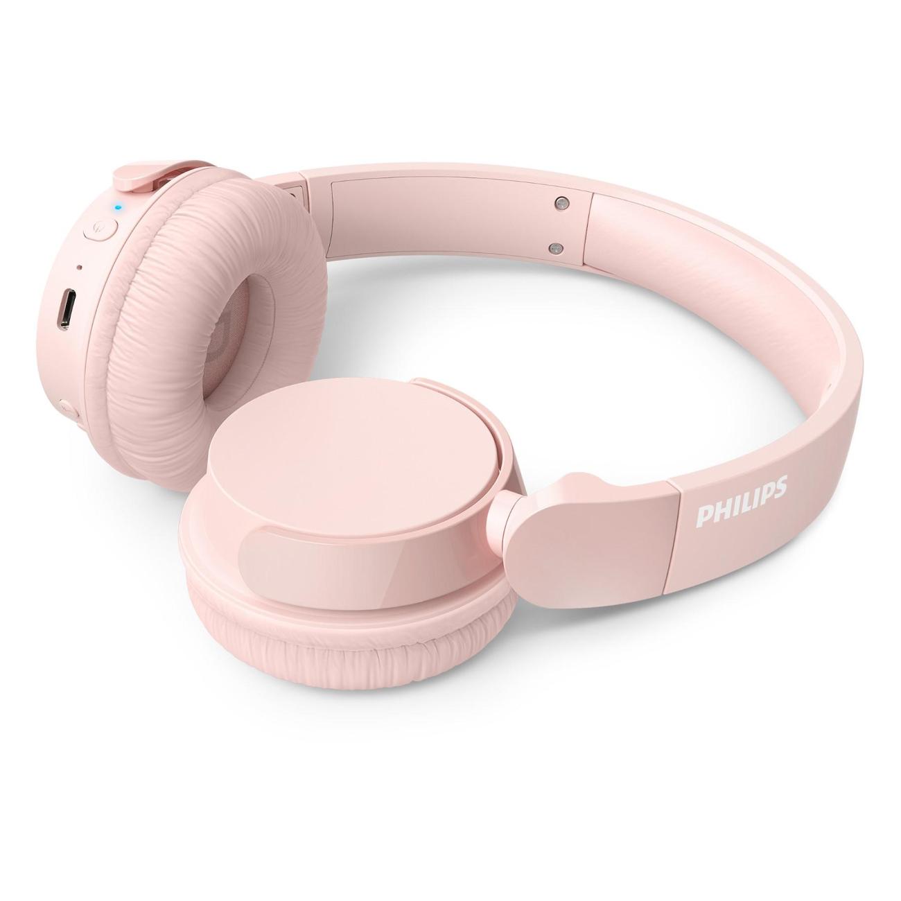 Наушники накладные Bluetooth Philips TAH4209 розовый