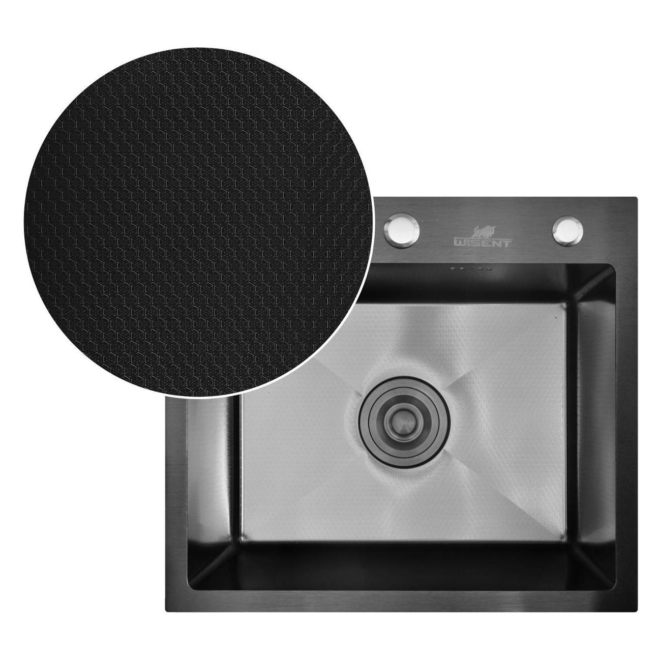 Мойка кухонная Wisent WS35044BD/W02-114B/W405B